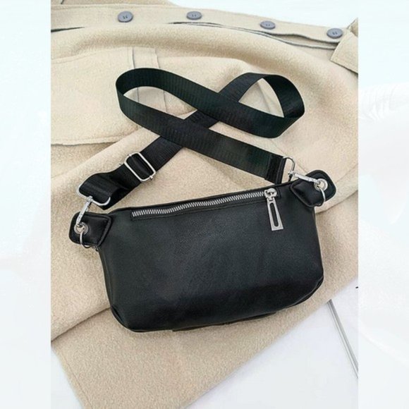 New Chain Fanny Pack Black 82 - Picture 2 of 4